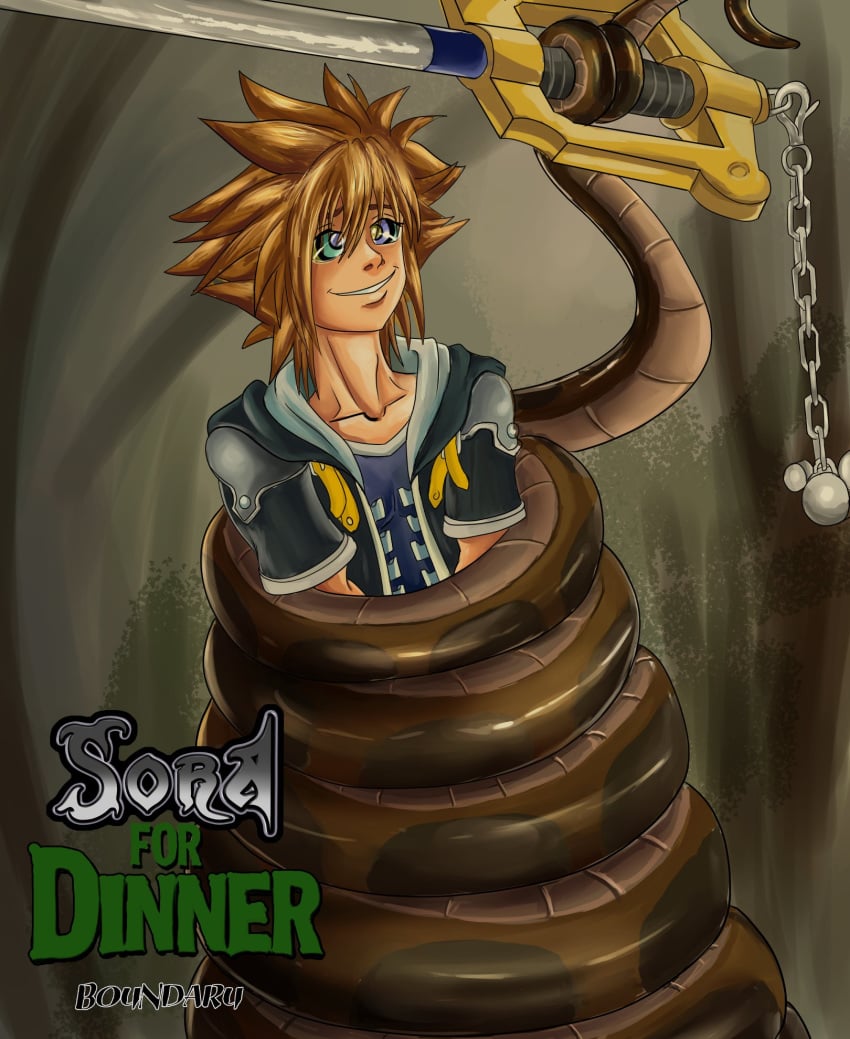 Rule 34 Boundaru Comic Cover Page Disney Gay Hypnosis Hypnotic Eyes Kaa Kingdom Hearts Male Only