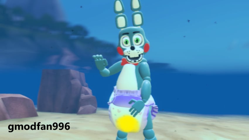 1boy 1male 2022 3d Animatronic Anthro Anthrofied Blue Body Blue Fur Bunny Diaper Diaper Fetish 3722