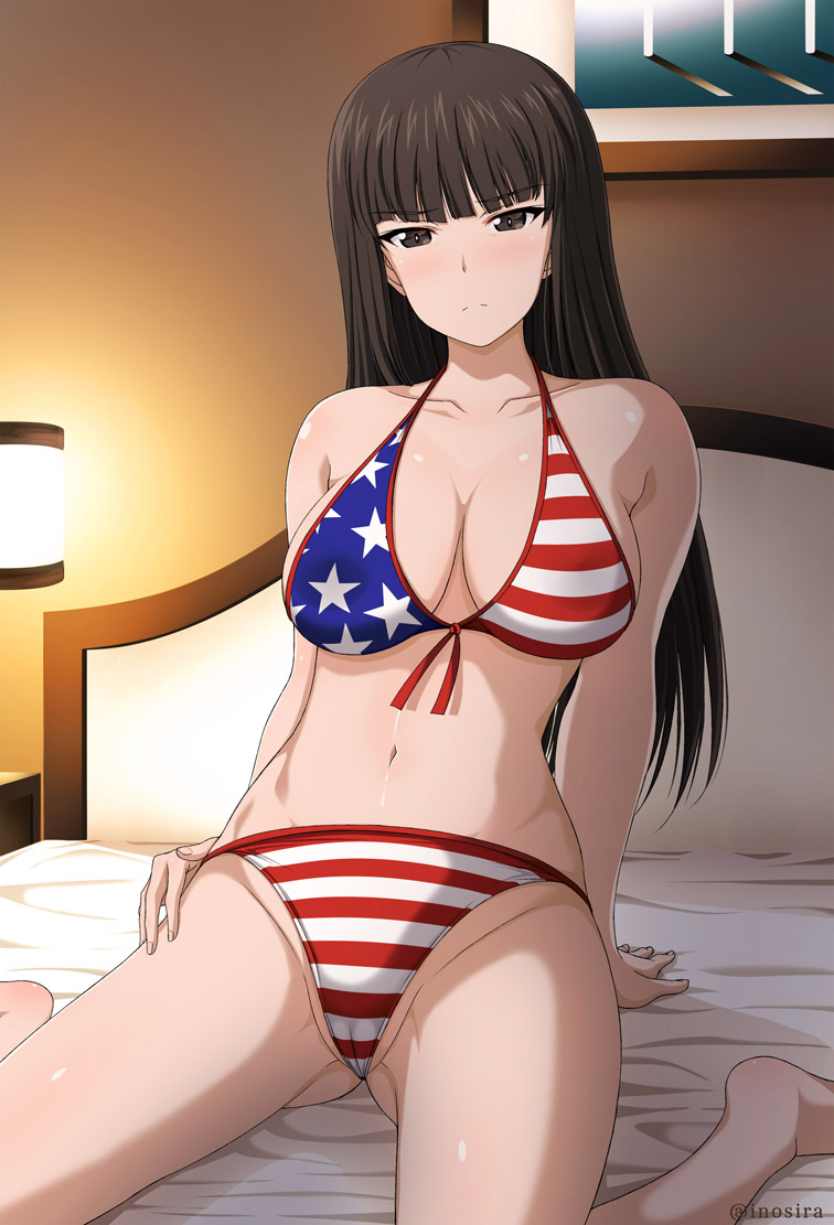 Rule 34 1girls American Flag American Flag Bikini Bikini Blush Breasts