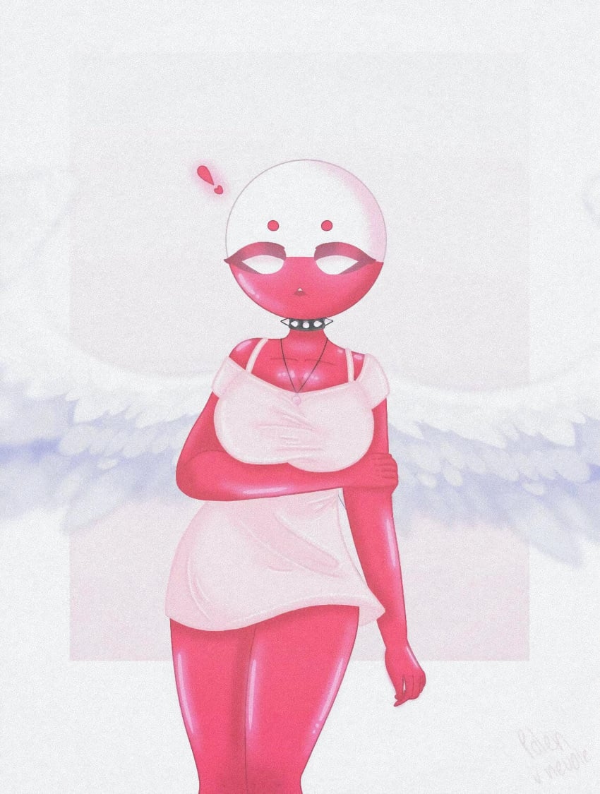 Rule 34 Angel Wings Collar Countryhumans Countryhumans Girl Cute Female Female Only Necklace 0271